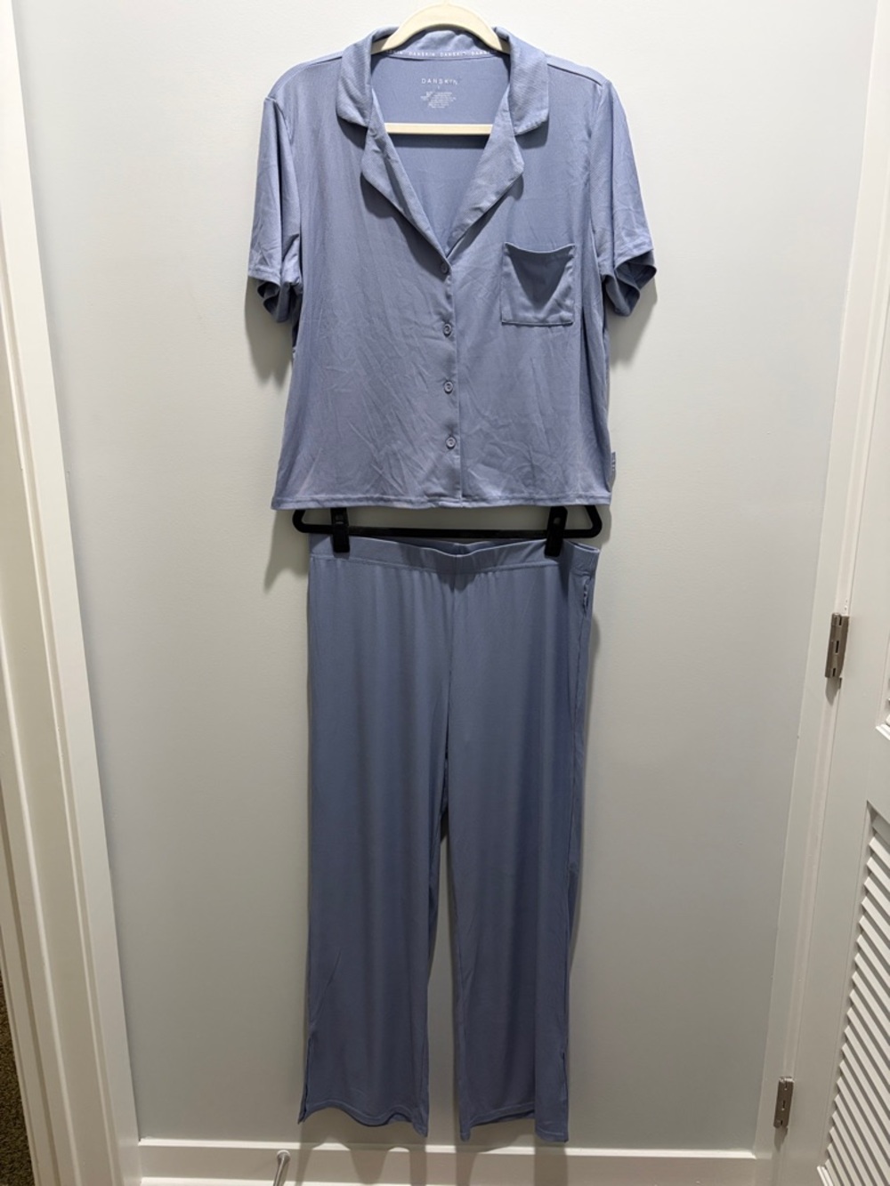 Danskin Blue-Lavender Two-Piece Pajama Set